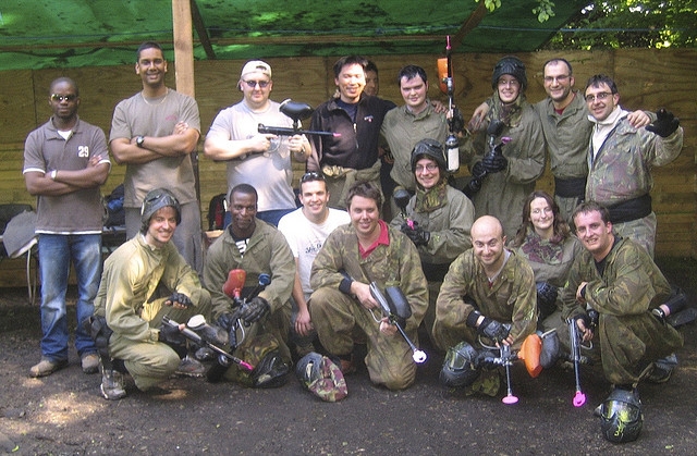  Paintball players 